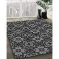 thumbnail image 3 of Ahgly Company Machine Washable Indoor Square Transitional Charcoal Black Area Rugs, 8' Square, 3 of 7