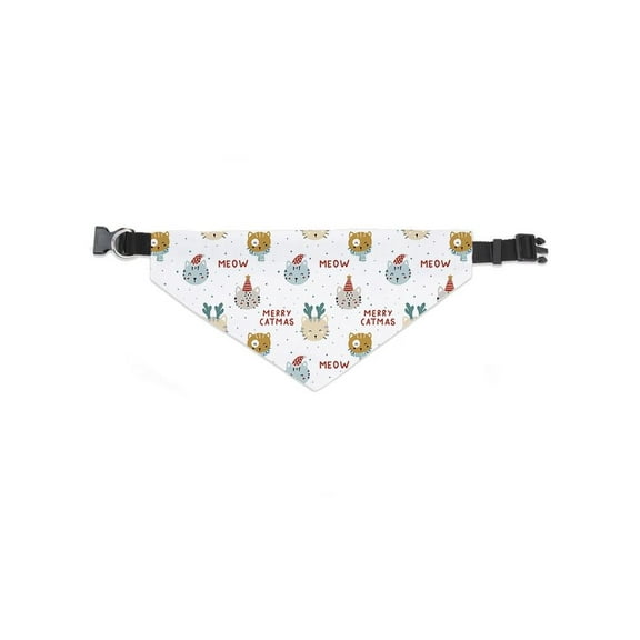 Merry Catmas Pattern Bandana -Image by Shutterstock, Large