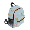 thumbnail image 2 of FORMRS Kids School Backpack with Front Zippered Pocket 12" Student Travel Daypack, Cute Rabbits, 2 of 6