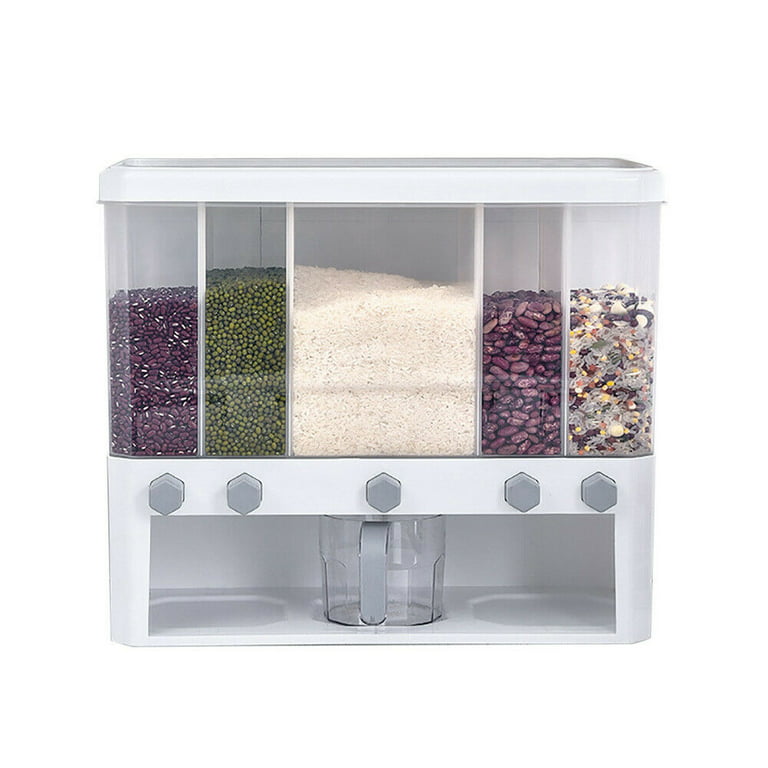 1pc Clear Plastic Spice Storage Container, Kitchen Pasta, Cereal, Food  Sealed Storage Box 1600ml