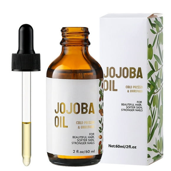 Fiudx Acetato de Jojoba, Acético Natural Prensado En Frío, Aceite Multiusos En Cuidado de La Piel, Aceite de Jojoba En Nutritivo Cabello, Solución En Belleza, Desmaquillante y Uñas, Todo Tipo En Piel