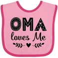 thumbnail image 3 of Inktastic Oma Baby Clothes Girls Baby Bib, 3 of 4