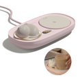 thumbnail image 2 of Intelligent Mug Warmer Coaster 55 Degrees Celsius Constant Temperature Cup Heating Mat Pad for Working Pink, 2 of 9