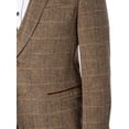 thumbnail image 5 of Marc Darcy Ted Tweed Check Blazer, Brown, 5 of 10