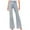 Light Blue, variant on Kaemgyyd Flare Jeans for Women Plus Size Button High Waist Bell Bottom Denim Pants Trendy Stretch Bootcut Trousers with Pockets