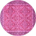 thumbnail image 1 of Ahgly Company Indoor Round Persian Pink Traditional Area Rugs, 8' Round, 1 of 4