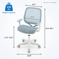 thumbnail image 2 of Spaco Swivel Mesh Children Computer Chair with Adjustable Height-Blue, Kids Couch for Kids, 2 of 8