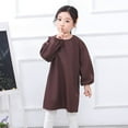thumbnail image 2 of Girls Tops Tees & Shirts Kid Art Smock Solid Color Apron For Children Printed Artist Painting Aprons Smocks With Long Sleeve, 2 of 3