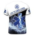 thumbnail image 3 of Custom Name Emergency Medical Technician Grunge Men's T-shirt S-5XL, 3 of 4