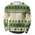 thumbnail image 1 of Camisa de día de San Patricio hombres de manga larga de manga larga cuello redondo Tops casuales para fiesta festival vacaciones viaje calle desgaste, tela de poliéster, lavado a mano en frío, 1 of 6