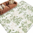 thumbnail image 3 of 6x9Ft Area Rugs Sage Green Fruit Non-Skid Rubber Backing Large Rectangle Rugs - Living Room Bedroom Home Office, Vintage Plant Nature Botanical Flower Indoor Floor Mat Carpets Washable Rug, 3 of 9
