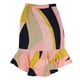 thumbnail image 2 of Falda de trompeta bar III Colorblocked para mujer multicolor 8, 2 of 2