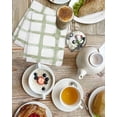 thumbnail image 4 of Sage Green Buffalo Plaid Kitchen Dish Towels for Drying Dishes Set of 2, Farmhouse Check Stripes Geometric Waffle Weave Microfiber Hand Tea Bathroom Towels Quick Dry & Absorbent Towel 15.7x23.6, 4 of 7