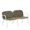 Green & White | Loveseat, variant on Tcbosik Outdoor Armchairs Set of 2, Modern Club Chair with Cushion, Patio Chair for Backyard, Garden, Porch, Deck, Lawn, Easy Assembly, Green & White