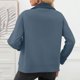 thumbnail image 3 of Neewe Womens Plain Bomber Jacket Long Sleeve Button Down Varsity Lapel Collar Shackets with Pockets, 3 of 7