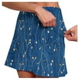 thumbnail image 4 of IWRICH Skorts for Women Plus Size Skort Casual Athletic Golf Tennis Short Skirts High Waist Summer Fitness Workout Activewear 01-Blue S, 4 of 7