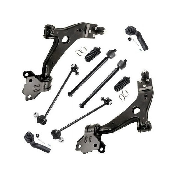 Front Control Arm Ball Joint Tie Rod and Sway Bar Link Kit - Compatible with 2012 - 2018 Ford Focus 2013 2014 2015 2016 2017