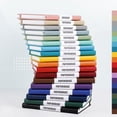 thumbnail image 5 of Cuaderno de puntos A5 de 23 colores, diario de cuero PU, tapa dura, papel grueso sin ácido de 100GSM, 188 páginas numeradas, escritura, diario, 5 of 5
