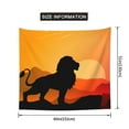 thumbnail image 7 of Sunset Lion King Tapestry, lion，sunset Style Wall Decor Home Decor Bedroom Living Room Dorm Tapestry Room Wall Hanging 60" x 51", 7 of 7