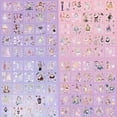 thumbnail image 2 of 100 Sheets Kawaii Girls Stickers Kit for Journaling - Cute Sweet Cartoon PET Transparent Collage Scrapbooking Supplies Sticker Decal for Junk Journals, 2 of 4
