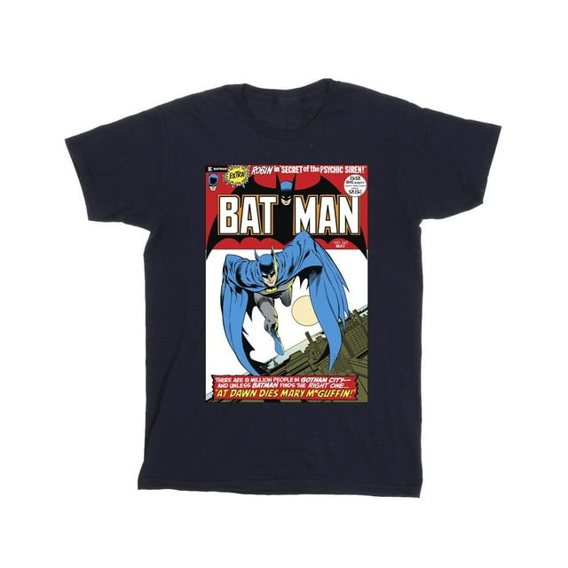 DC Comics T-Shirt de Course pour Garçons avec Couverture de Batman
