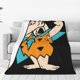 thumbnail image 1 of Mantas supersuaves de Los Picapiedra para adultos, manta ligera y lavable para sofá, cama, oficina, mantas de felpa cálidas para todas las estaciones, manta de microfibra ultra suave, 1 of 8