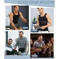 thumbnail image 6 of QRIC Men's Compression Shirt Body Shaper Slimming Workou Vest Tight Tummy Underwear Tank Top, 6 of 9