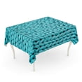 thumbnail image 1 of JSDART Cozy of Blue Big Knit Large Knitting Plaid Printing Pattern Merino Wool Top View Abstra Tablecloth Table Desk Cover Home Party Decor 60x84 inch, 1 of 1