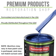 Daytona Blue Pearl Low VOC SLOW PREM Paint 1 Gal Kit URETHANE BASECOAT Clearcoat