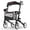 Black, variant on Foldable Rollator Walker for Seniors, Aluminum Rolling Walker with 8" PVC Wheels for All Terrain, Padded Seat & Removable Travel Bag, 300 lb.Weight capacity, Black