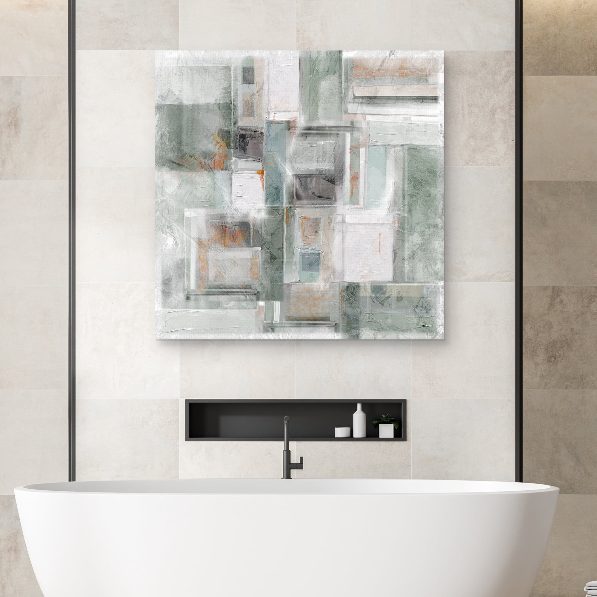 Cubist I by Studio Arts Canvas Art Print, 1.5" x 35"