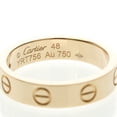 thumbnail image 6 of Pre-Owned Cartier Mini Love Ring 1P Diamond B4050748 Pink Gold (18K) Fashion Diamond Band Ring..., 6 of 10