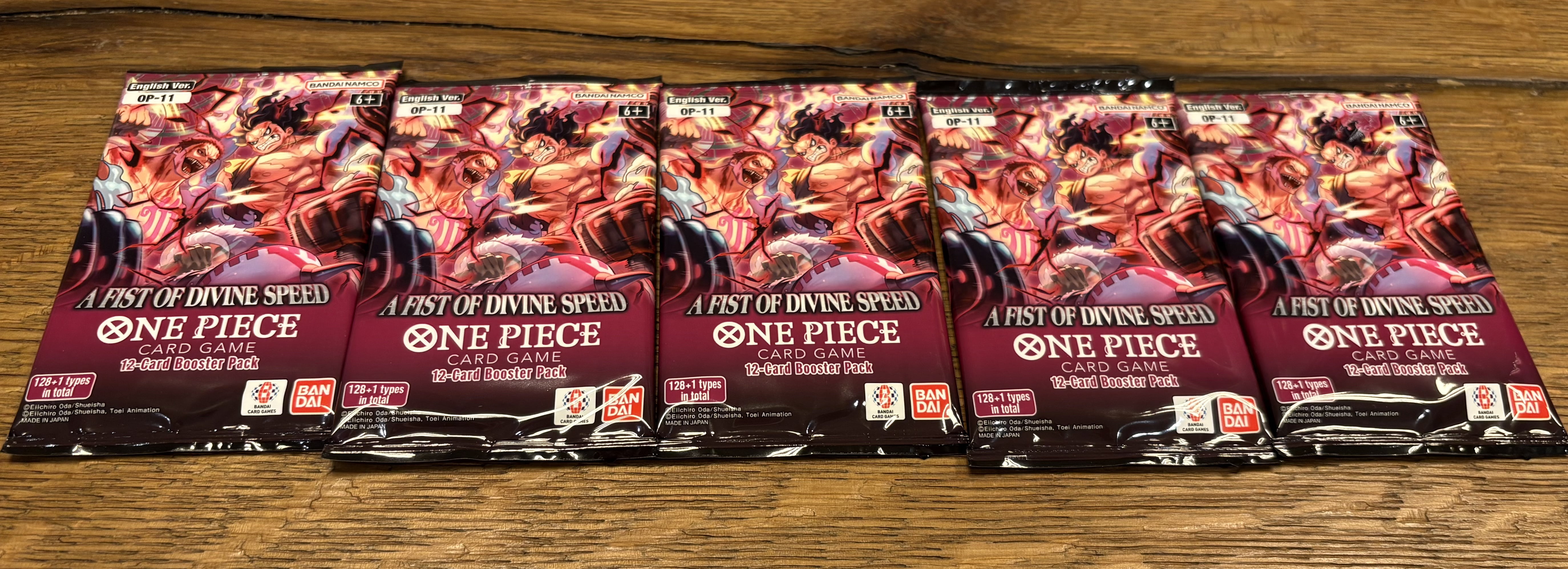 One Piece Trading Card Game A Fist of Divine Speed Booster Pack (ENGLISH, 12 Cards)