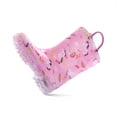 thumbnail image 4 of Kushyshoo Girls Light Up Rain Boots Colorful Pink Unicorn Rain Boots for Big Kids with Handles 1M, 4 of 5