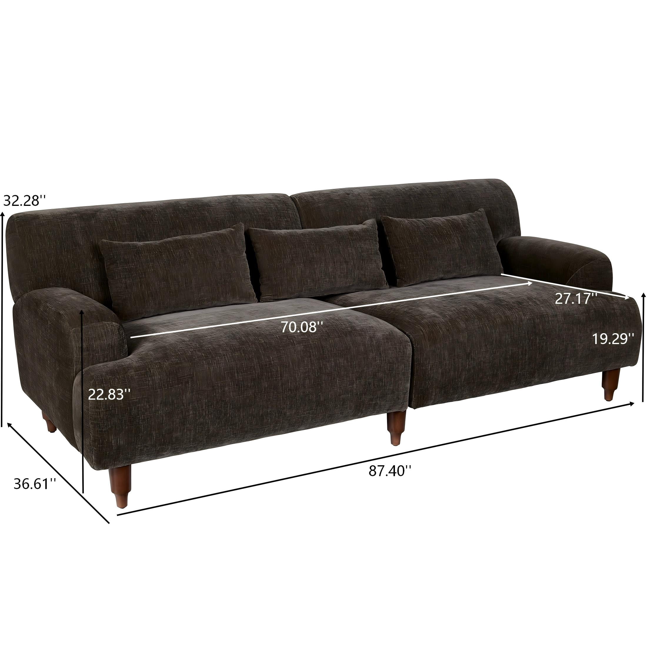 Better Homes & Gardens Ambrose Sofa, Coffee velvet