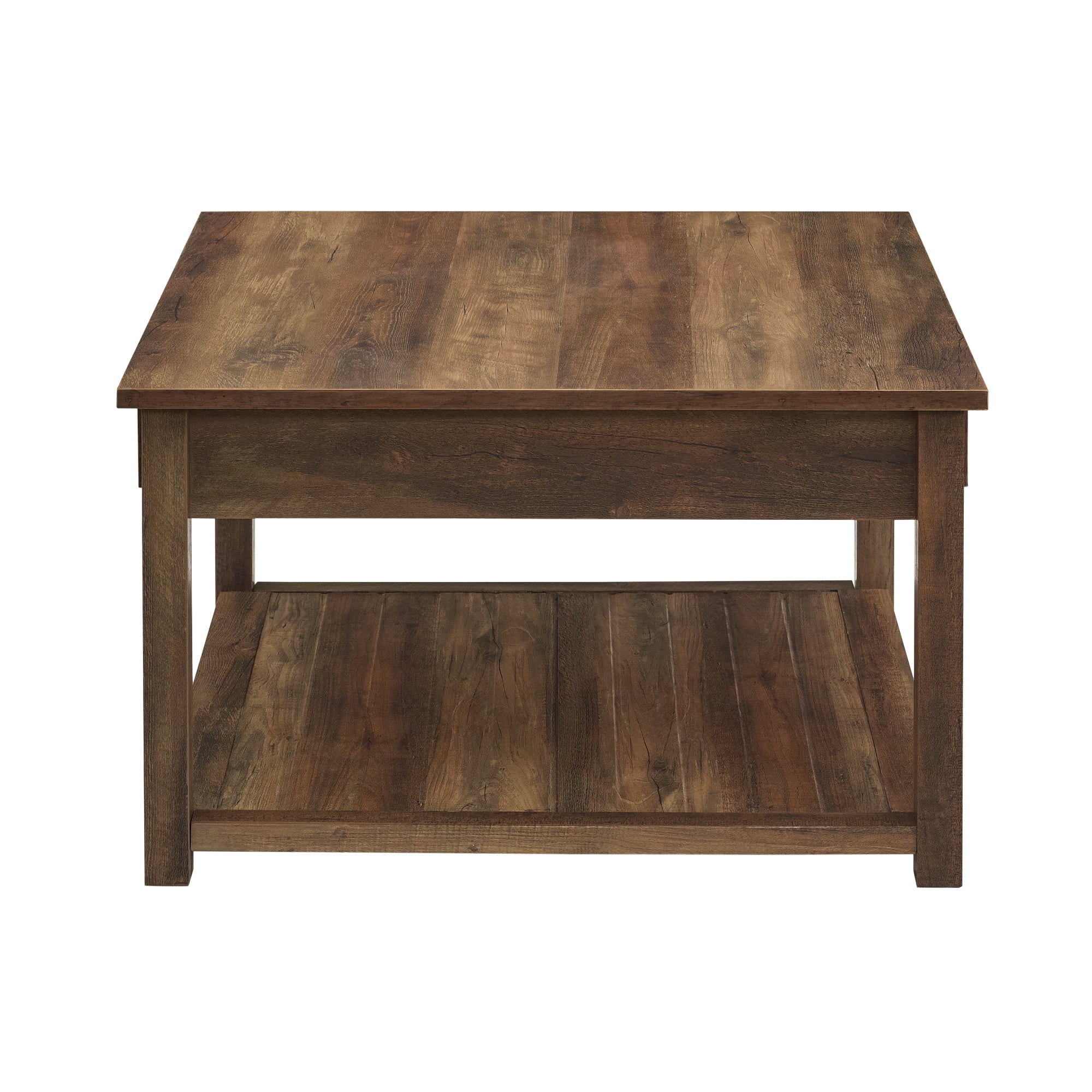 Manor Park 30 inch Square Country Coffee Table, Reclaimed Barnwood
