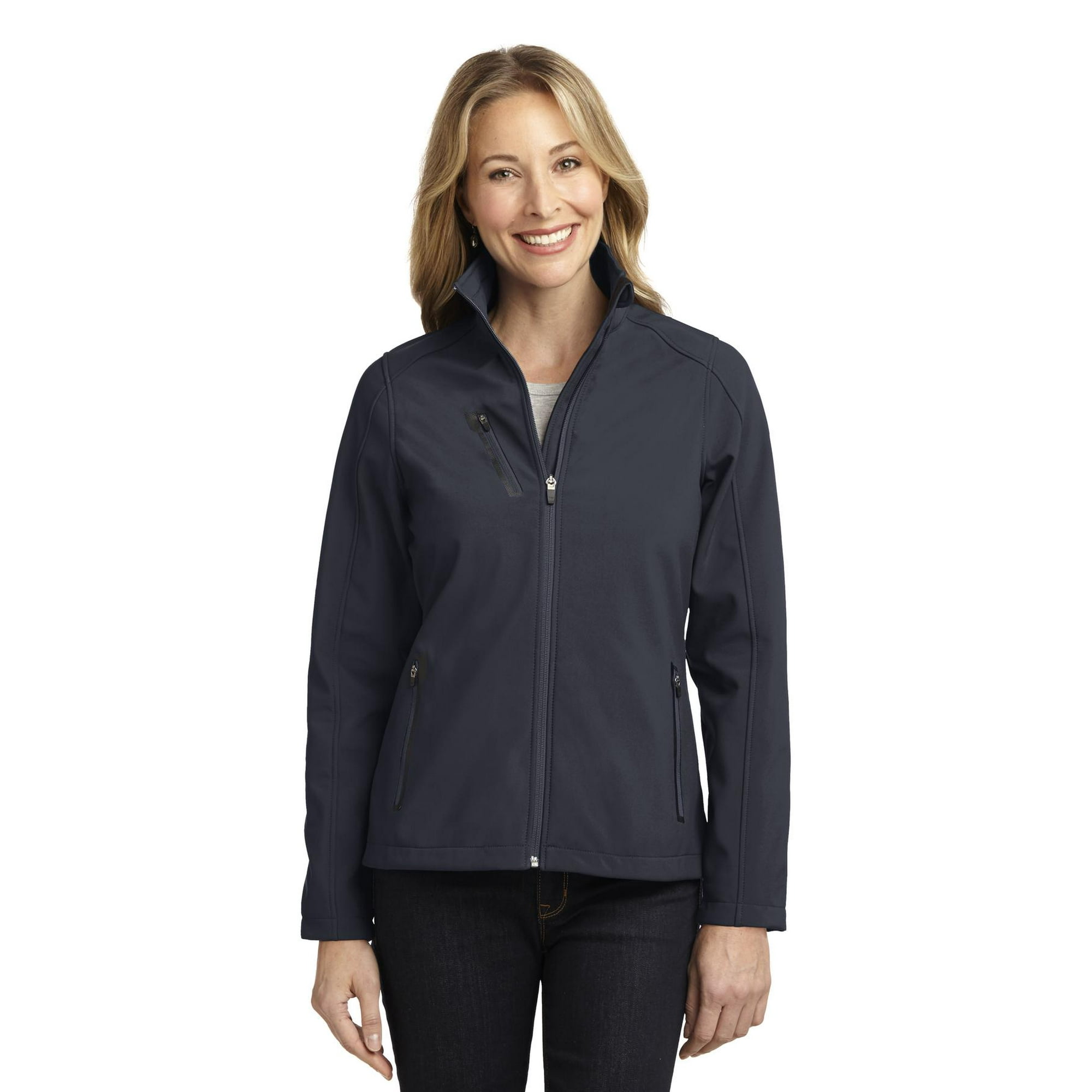 Port Authority Ladies Welded Soft Shell Jacket. L324 S Battleship Grey