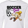 thumbnail image 4 of Inktastic Soccer Girl Long Sleeve Youth T-Shirt, 4 of 5