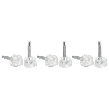 

3 Pairs TPU High Heel Tips Shoes Replacement Tap Caps 2.4mm Pin 7x7mm U-Shape Heel Repair Caps Transparent