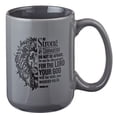 thumbnail image 2 of Be Strong Lion Gray Coffee Mug - Joshua 1:9, 2 of 3