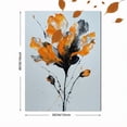 thumbnail image 3 of UXIEQU Abstract Orange Black Flower Canvas Wall Art 15.75x11.81 Inches, 3 of 8