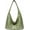 Green, variant on Women Studded Shoulder Bag, Soft PU Leather Slouchy Purse, Punk Y2K Underarm Tote Handbag with Top Handle for Everyday Use