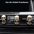 thumbnail image 3 of Clips de olor de cabeza de fantasma de ventilación de aire de coche de 3 piezas con, 3 of 7