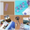 thumbnail image 2 of 20Pcs Purple Rhinestone Metal Push Pin for Bulletin Board Home Use, 2 of 8