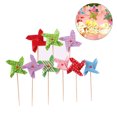 thumbnail image 4 of Colorful Assorted Mini Windmill Cake Toppers for Birthday Wedding Parties Decorations 6pcs, 4 of 7