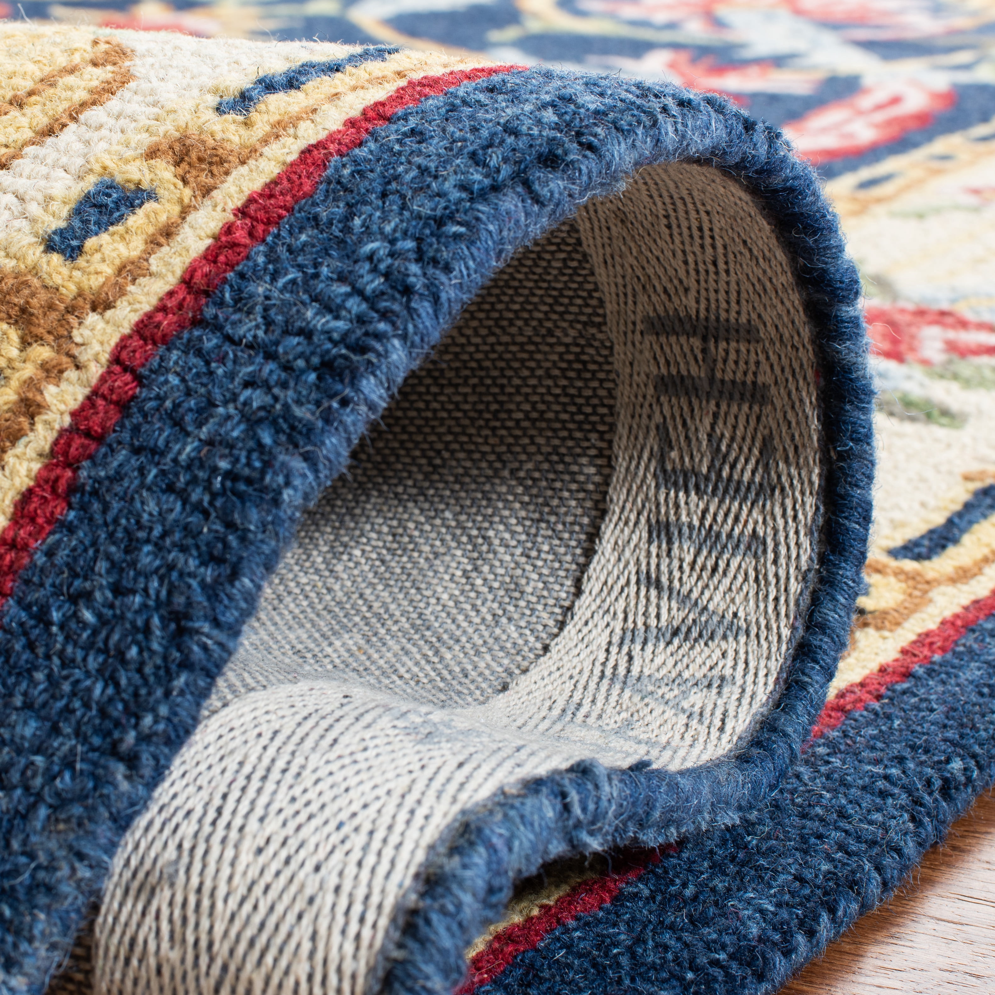 Safavieh Heritage Toby Oriental Runner Rug, Navy/Ivory, 2'3" x 8'