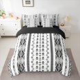 thumbnail image 2 of Manfei Aztec Geometric Bedding Comforter Set 7-Piece,Modern Abstract Geometric King Bedding Sets,Boho Stripes Lines Bed Sheets For Teens,Breathable Home Decor,Reversible, 2 of 8