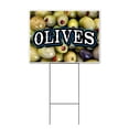 thumbnail image 1 of Olives (18" x 24") Yard Sign, Includes Metal Step Stake, 1 of 6
