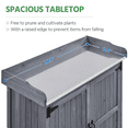 thumbnail image 6 of Yaheetech Outdoor Garden Potting Bench Table with Cabinet, Gray, 6 of 9