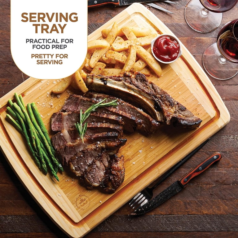 Bambusi Premium Thick Bamboo Cutting Board Set, 2 Large photo 7